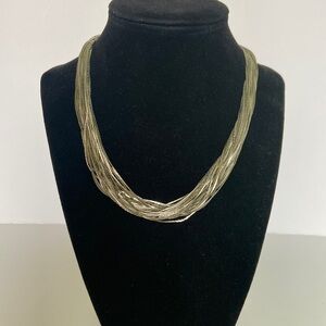 Elegant Layered Silver-Tone Necklace